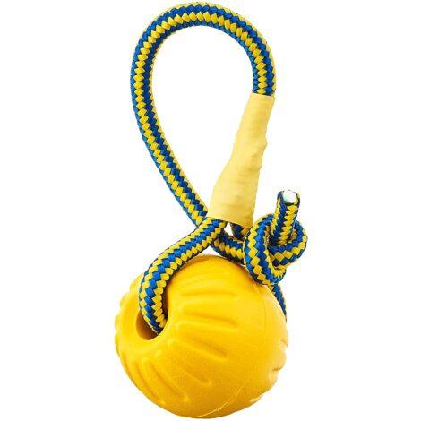 Starmark Swing ‘n Fling DuraFoam Fetch Ball топка за дъвчене с връв голяма