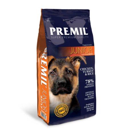 Premil Junior 27/17 – с пилешко и патешко месо 15кг