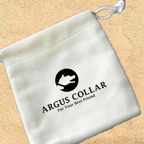 ARGUS collar storage pouch with logo, perfect for gifting dog collars and accessories.