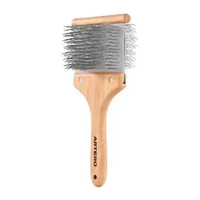 ARTERO BEAST dual-sided slicker brush for thick coat grooming and detangling dog fur