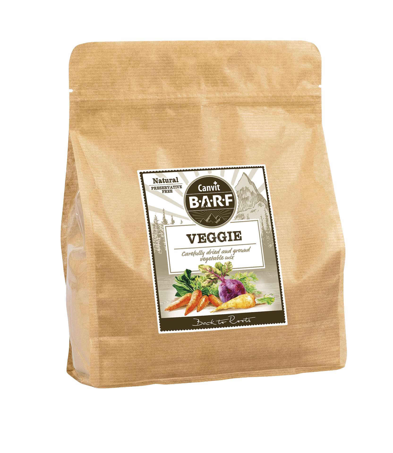 Canvit Veggie mix package featuring dried spinach, carrots, parsley, and beetroot for optimal nutrition.
