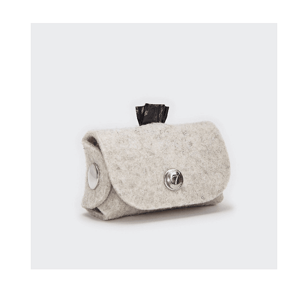 Cloud7 Чантичка за хигиенни торбички от вълнен филц, лесно прикрепяща се към кучешка каишка.