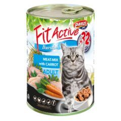 FitActive микс меса и моркови 415g. – Пълноценна мокра храна за котки