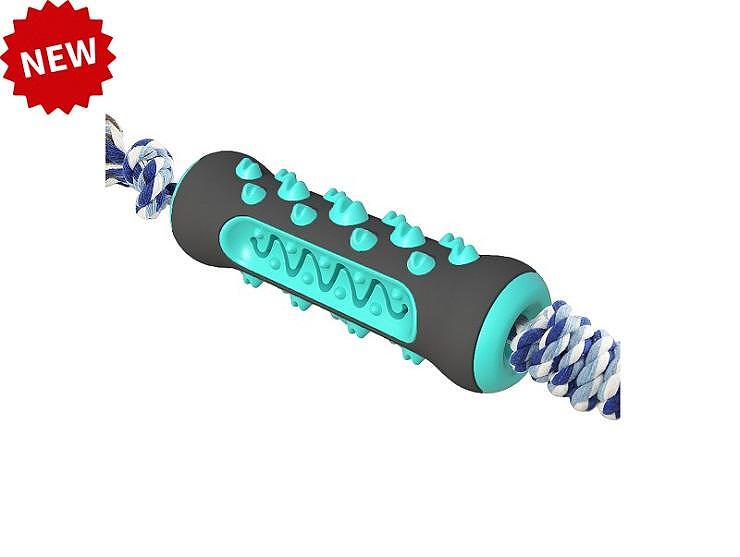 Играчка за гризане с въже за кучета, почиства зъбите и успокоява, идеална за млаки и подрастващи кучета.