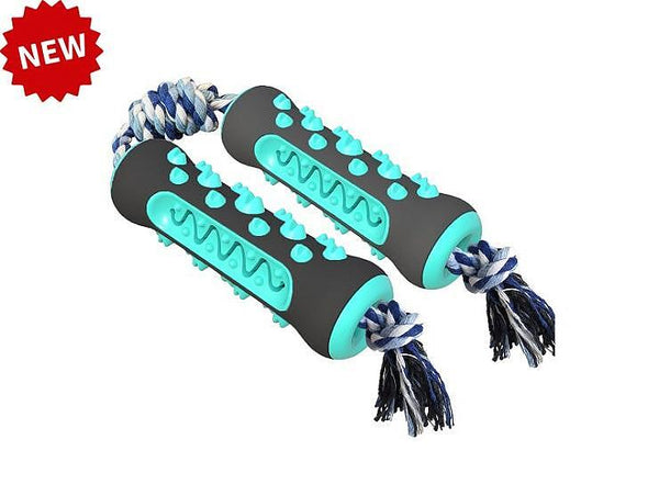 Играчка за гризане с въже, подходяща за млаки кучета, почиства зъбите и успокоява.