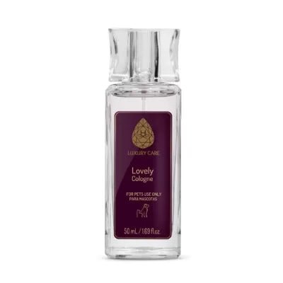 Luxury Care Lovely Cologne for pets, 50 ml bottle, featuring a fruity floral scent.
