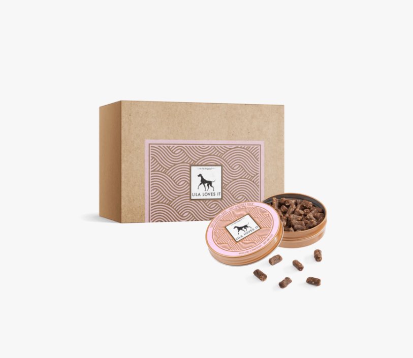 Меки лакомства с патешко месо Lila Loves It в кутийка, перфектни за кучета