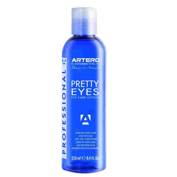 Pretty Eyes Eye Care Lotion 250ml by Artero, designed for gentle eye area cleaning and tear stain removal.